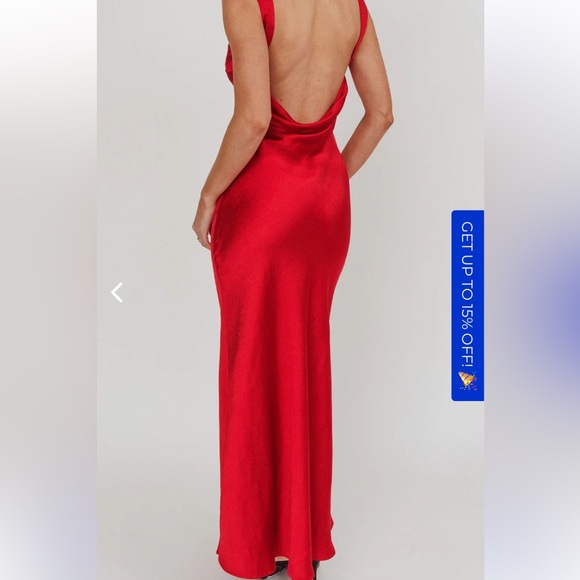 SATIN SLEEVELESS MAXI DRESS WINE. In Perfect condition. - Picture 1 of 7